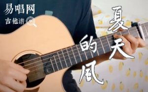 夏天的风吉他谱_温岚_C调原版_吉他弹唱演示视频