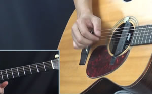 斯卡保罗集市吉他谱 简单指弹谱 演示教学视频