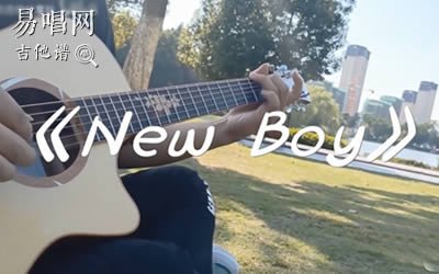 New Boy吉他指弹谱 独奏视频