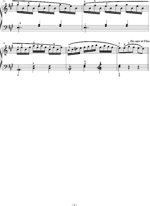 车尔尼599钢琴初级教程NO.66钢琴谱