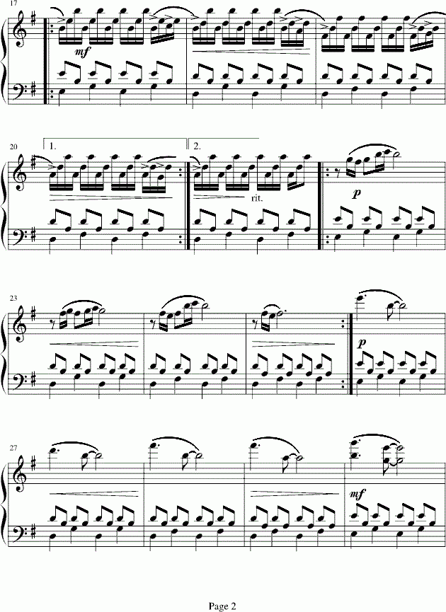 Comptine D＇un Autre Ete-L＇Apres Midi钢琴谱